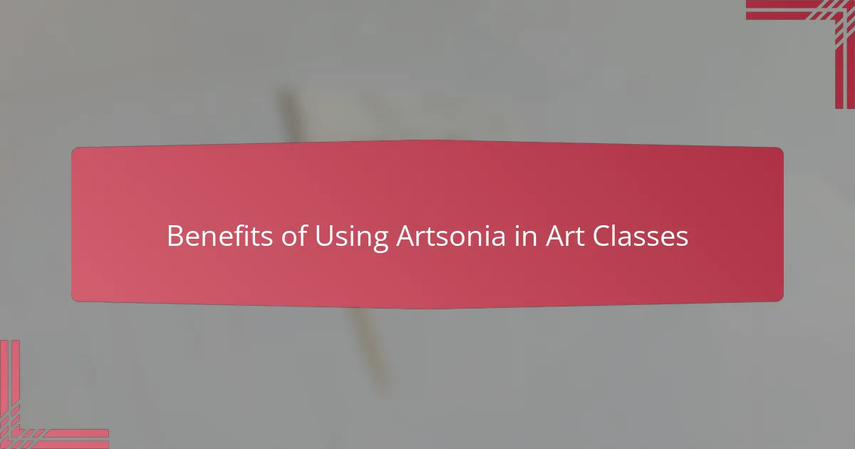 Benefits of Using Artsonia in Art Classes